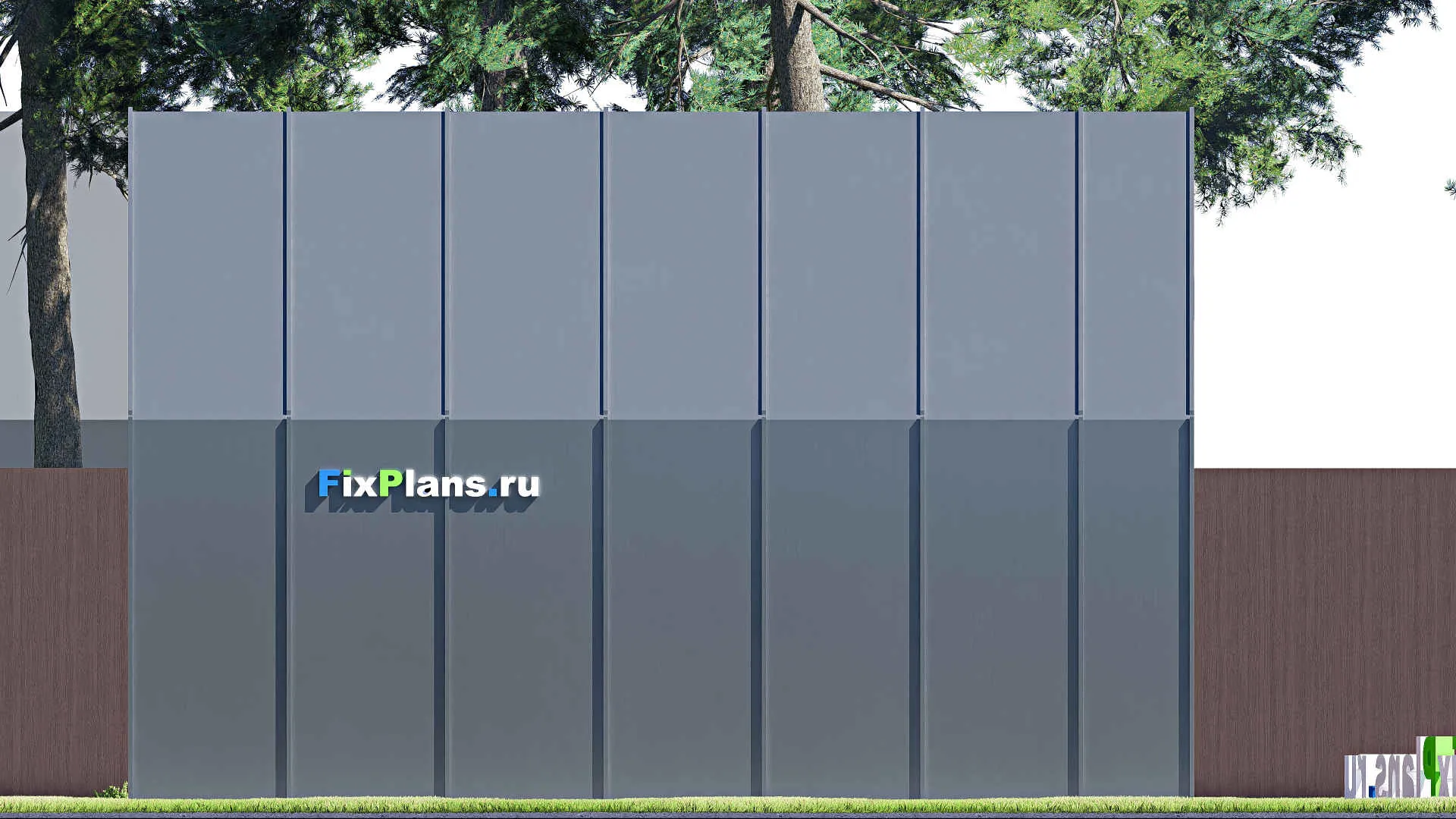 F-21023 - Проект гаража 8 на 8, площадью 50 м² на 2 машиноместа