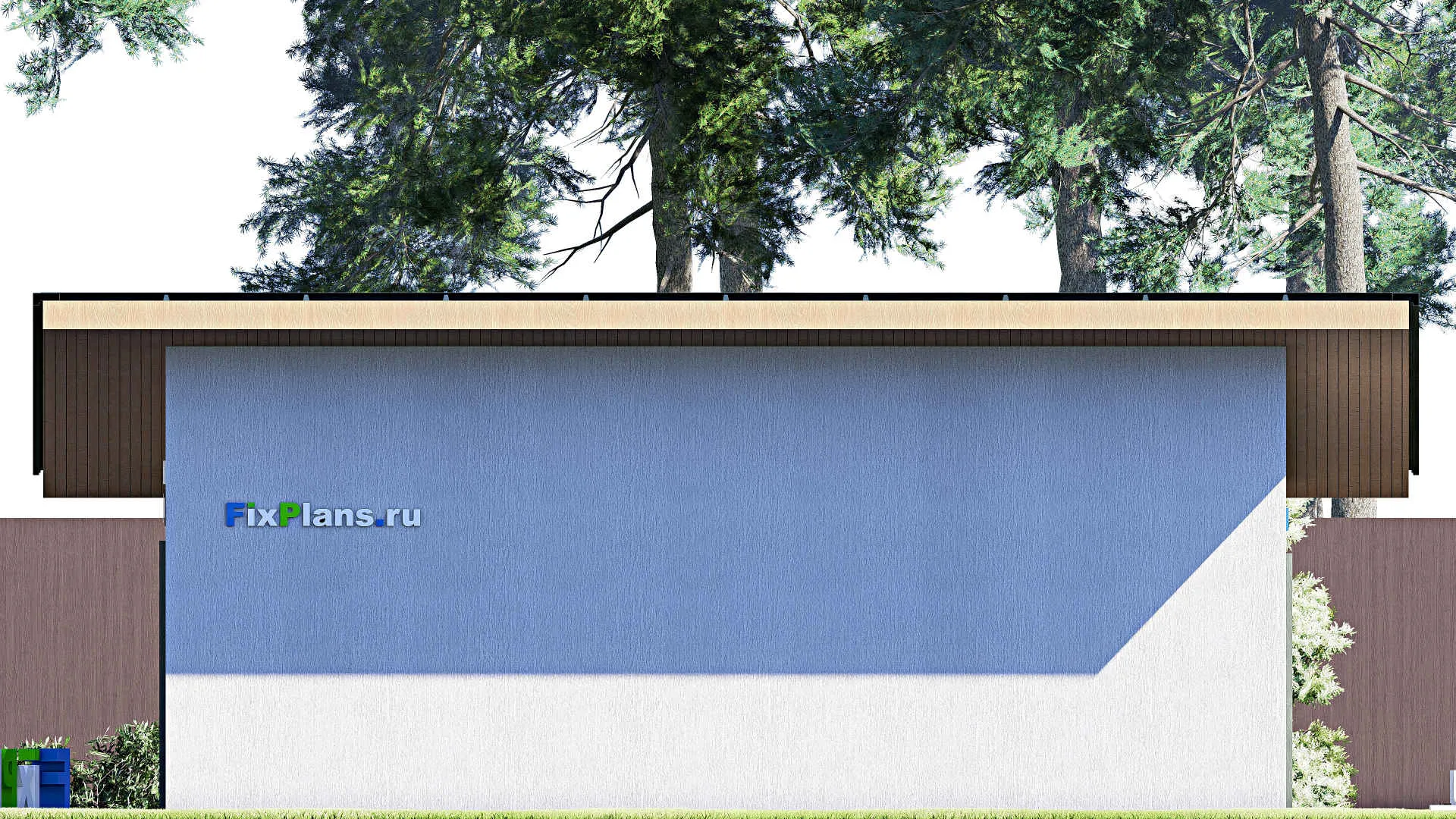 F-21104 - Проект гаража 8 на 9, площадью 60 м² на 2 машиноместа